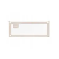 Protectie laterala pat, Primabobo, Classic, 180 cm, Inaltime reglabila 73-92 cm, Cu plasa respirabila, Prevazuta cu un buzunar, Bej