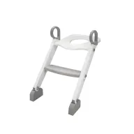 Reductor cu scarita, BabyTrold, Pentru toaleta, Sezut ergonomic, 40x40x37 cm, Alb