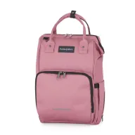Black Friday - Reduceri Rucsac pentru mamici, Petite&Mars, Jack, Cu 11 compartimente, Cu buzunare termice, Saltea de infasat inclusa, 30 x 42 x 15 cm, Dusty Rose Promotie
