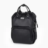 Black Friday - Reduceri Rucsac pentru mamici, Petite&Mars, Jasper, Cu 12 compartimente, Cu buzunare termice, Saltea de infasat inclusa, 27 x 41 x 14 cm, Absolute Black Promotie