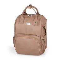 Black Friday - Reduceri Rucsac pentru mamici, Petite&Mars, Jasper, Cu 12 compartimente, Cu buzunare termice, Saltea de infasat inclusa, 27 x 41 x 14 cm, Camel Beige Promotie