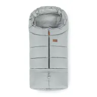 Sac de iarna, Petite&Mars, Jibot, Pentru carucior, landou sau scaun auto, 100x48 cm, Impermeabil, Cu elemente reflectorizante, Extensibil, 3 in 1, Quiet Grey