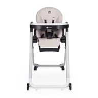 Scaun de masa, Petite&Mars, Tasty, Multifunctional, Pana la 15 kg, Reglabil pe inaltime in 7 pozitii, Spatar reglabil pana la 175 grade, Suport picioare si tavita reglabile, Cu roti, Aluminiu, Jasmine Honey