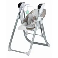 Scaun de masa si balansoar, FreeON, Oli Deluxe, 2 in 1, Transformabil, Multifunctional, Cu melodii de leagan, 0 luni+, Beige