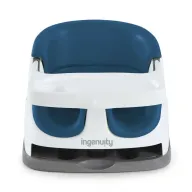 Scaun inaltator, Ingenuity, 2 in 1, Tavita pliabila, Utilizare atasat de scaun sau individual pe podea, Pana la 22 kg, Fara BPA, 6 luni+, Albastru inchis