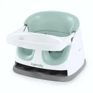 Scaun inaltator, Ingenuity, 2 in 1, Tavita pliabila, Utilizare atasat de scaun sau individual pe podea, Pana la 22 kg, Fara BPA, 6 luni+, Verde