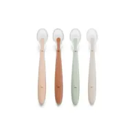 Set 4 lingurite, Jane, Din silicon, 1.2 x 1.5 x 14.7 cm, BPA Free, Sunset