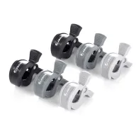 Black Friday - Reduceri Set 6 clesti pentru carucior, Jane, Multifunctional, Gri si negru Promotie