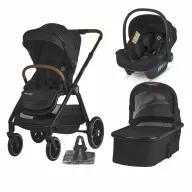 Sistem modular 3in1 Coccolle Aspen Jet Black + Scoica auto iSize Coccolle Knox Black