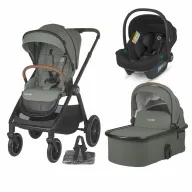 Sistem modular 3in1 Coccolle Aspen Moss green + Scoica auto iSize Coccolle Knox Black