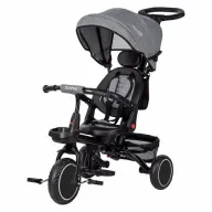 Tricicleta copii, Elipso, Free2Move, Cu sezut rotativ 360 grade, Reglabil, Roti EVA, Mecanism de pedalare libera, Grey