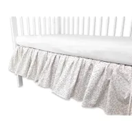 Volanas pentru saltea de patut, MimiNu, Premium, 120x60 cm, Din bumbac certificat Oeko Tex Standard 100, Meadow