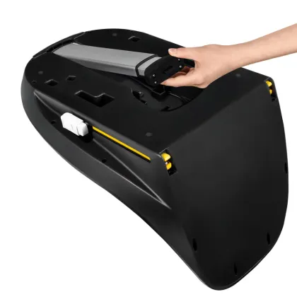 Baza scaun auto i-Size, Lionelo, Moxie, Rotativa 360, Cu isofix si picior stabilizator, Cu indicatori pentru instalare corecta, Negru