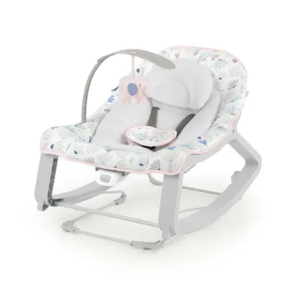 Balansoar, InGenuity, Keep Cozy, 3 in 1, Pana la 18 kg, Cu vibratii, Cu doua pozitii de inclinare, Cu jucarie detasabila, Pink