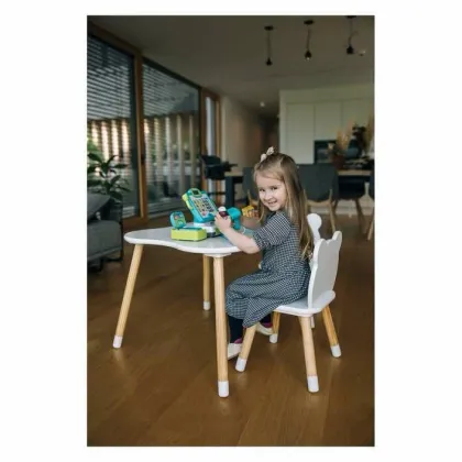 Jucarie educativa, Free2Play, Casa de marcat, Cu aparat de scanat, microfon, cantar si accesorii, Cu diverse sunete, 3 ani+, Multicolor