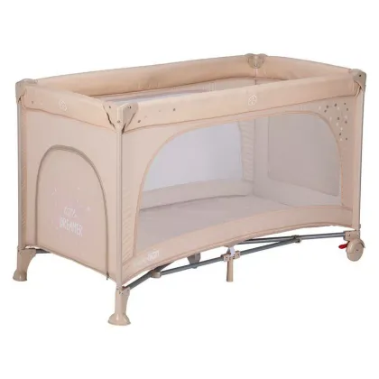 Patut pliant, FreeON, Nook, Cu un nivel, 120x60 cm, Beige