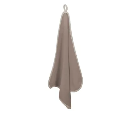 Prosopel copii, Qmini, Dimensiune 40x40cm, Din tricot termo-terry din bambus, Materiale certificate Oeko Tex Standard 100, Mocha