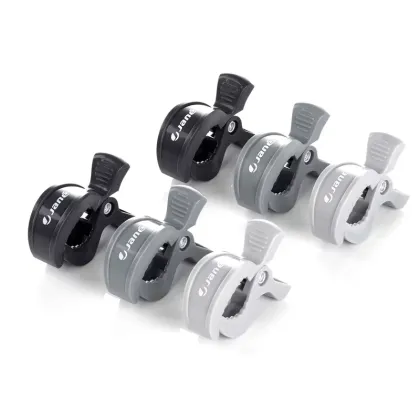 Set 6 clesti pentru carucior, Jane, Multifunctional, Gri si negru