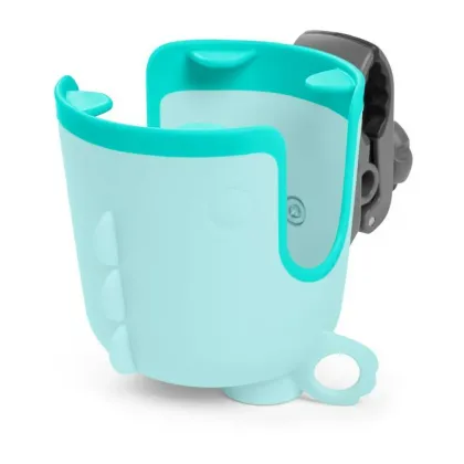 Suport universal pentru biberon/pahar si telefon, Skip Hop, Stroll & Connect, Capacitate maxima 2,2 kg, Turcoaz