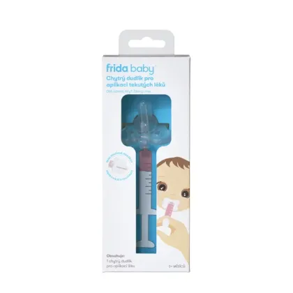Suzeta pentru aplicarea medicamentului, Fridababy, MediFrida, Cu functie de seringa, 0 luni+, Blue