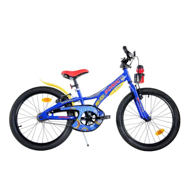 Bicicleta cu pedale, Dino Bikes, Sonic, Suport cu sticla de apa, 20 inch, Cadru din otel, Pana la 145 cm