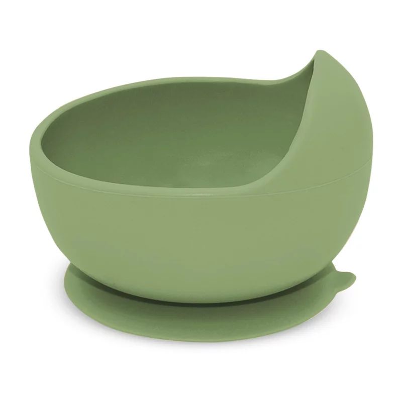 Bol, Petite&Mars, Take&Match, Din silicon, Cu ventuza, Fara BPA, Adecvat pentru masina de spalat vase si microunde, Nu absoarbe mirosuri, 6 luni+, 360 ml, Sweet Pea, Verde