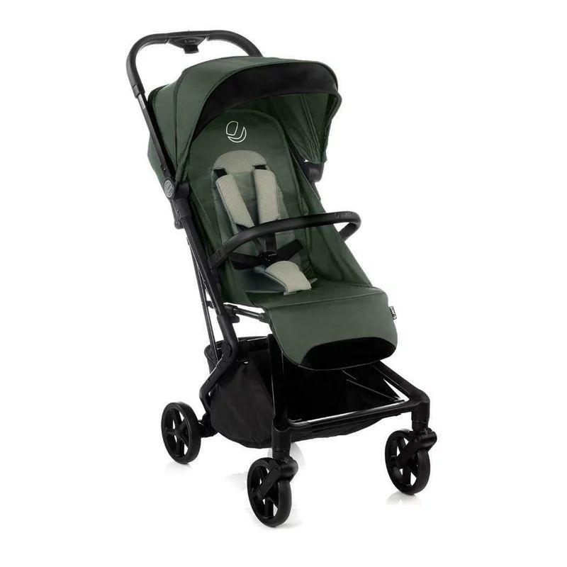 Carucior sport, Jane, Wing, Sistem compact de pliere, Cadru din aluminium, Usor, 6 Kg, De la nastere pana la 22 Kg, Cu geanta transport si husa de ploaie, Conform cu standardul european EN 1888-1:2018+A1:2022, Botanic, Resigilat