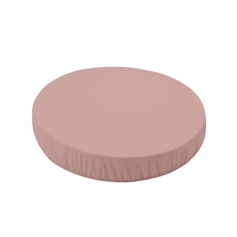 Cearceaf cu elastic, Waldin, Pentru patut evolutiv oval 7 in 1, 73x73 cm, Rose