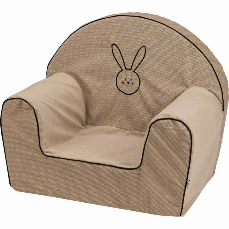 Fotoliu din burete, Bubaba, Bunny, Pentru copii, 9 luni-5 ani, Bej