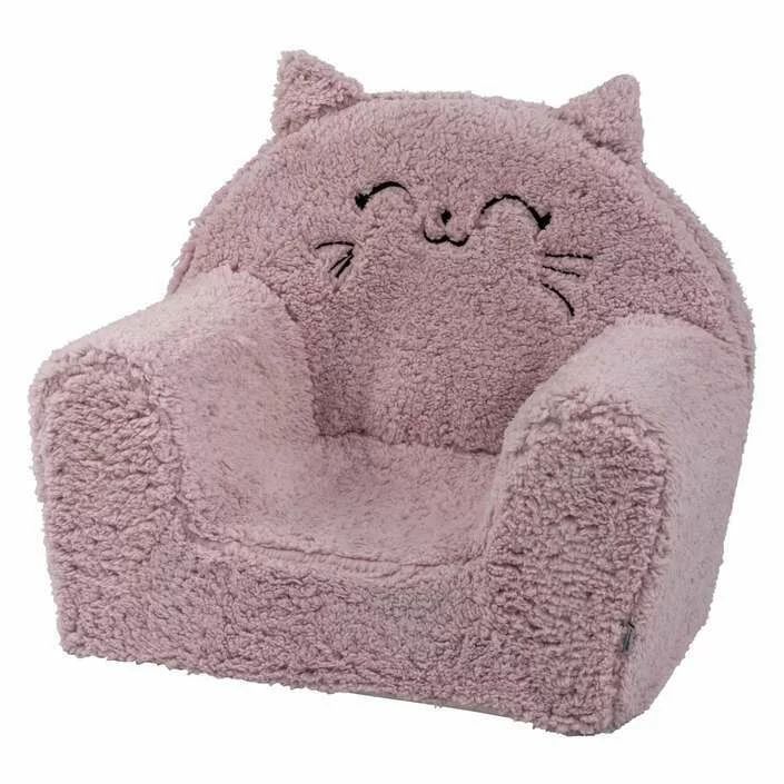 Fotoliu din burete, Bubaba, Cozy Kitty, Pentru copii, 9 luni-5 ani, Pink