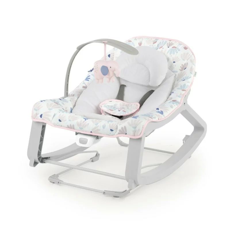 Balansoar, InGenuity, Keep Cozy, 3 in 1, Pana la 18 kg, Cu vibratii, Cu doua pozitii de inclinare, Cu jucarie detasabila, Pink