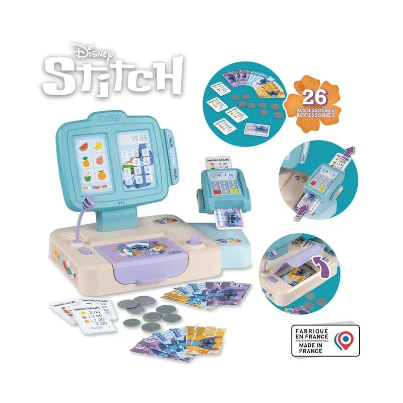 Jucarie casa de marcat, Smoby, Stitch