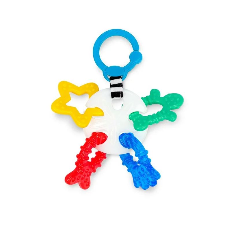 Jucarie senzoriala, Baby Einstein, Din silicon, Pentru antrenament motric, Fara BPA, 23x16x6 cm, 3 luni+, Multicolor