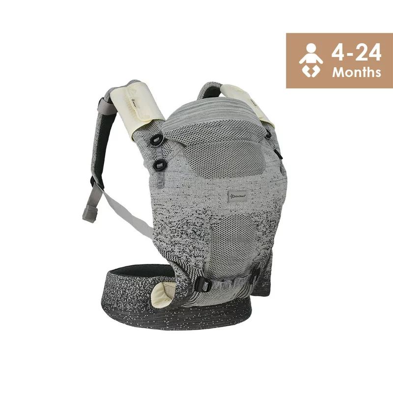 Marsupiu bebe, Bebe Stars, Heart Air Max, Cu 3 moduri de purtare, Conform cu EN13209-2, EN71-2, EN71-3, 4 - 24 luni, Grey
