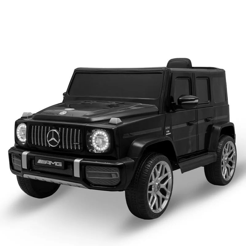 Masinuta electrica, Baby Mix, Mercedes AMG G63, 12V, Pana la 25 kg, Conexiune USB, Cu lumini LED si muzica, Black