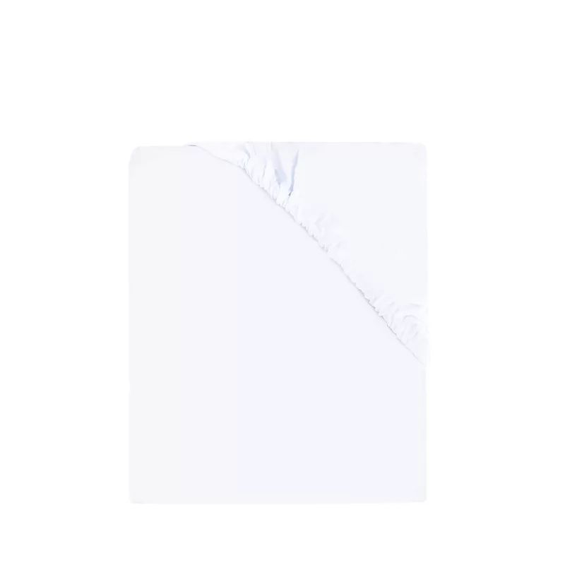 Cearceaf cu elastic, MimiNu, Pentru patut co-sleeper, Theo, Dimensiune 85 x 46 cm, Din bumbac jersey, Material certificat Oeko Tex Standard 100, White