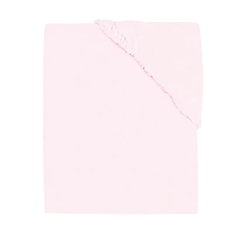 Cearceaf cu elastic, MimiNu, Jerse, Pentru patut 140X70 cm, Material certificat Oeko Tex Standard 100, Light Pink