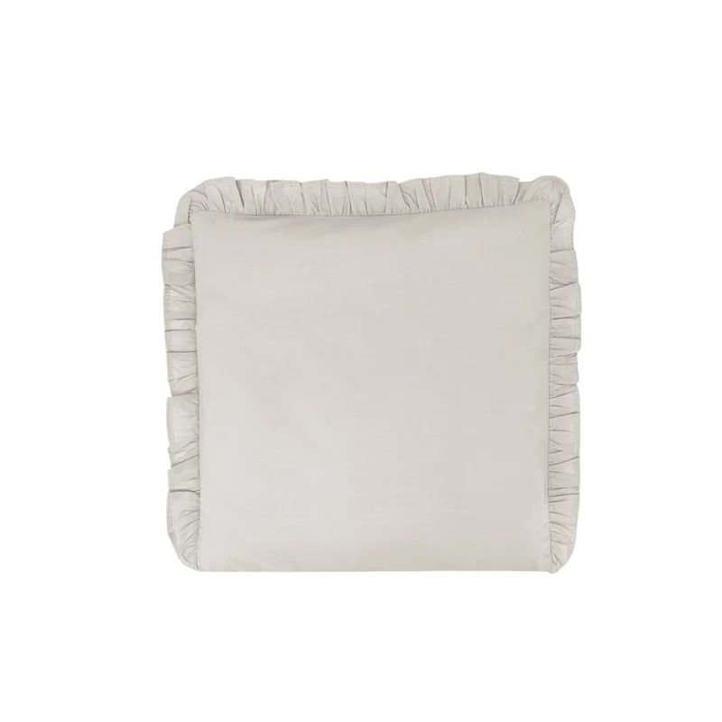 Perna clasica de dormit, MimiNu, Cu husa detasabila cu fermoar, Din bumbac certificat Oeko Tex Standard 100, 40x40 cm, Colectia Royal, Beige