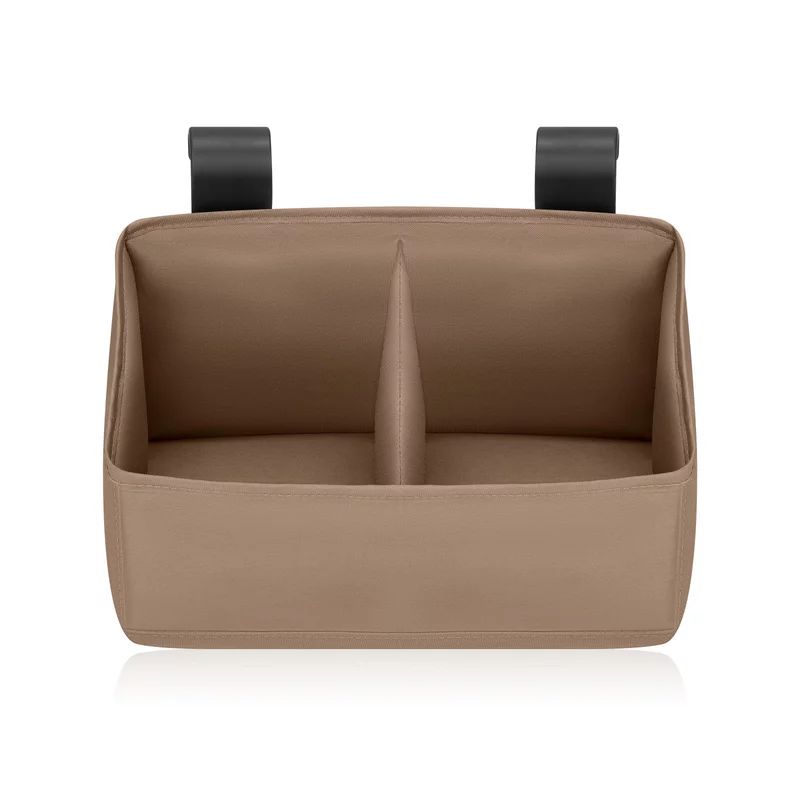 Organizator multifunctional, Lionelo, Sidepocket S, 26x12x15 cm, 2 compartimente, Universal, Constructie ranforsata, Bej