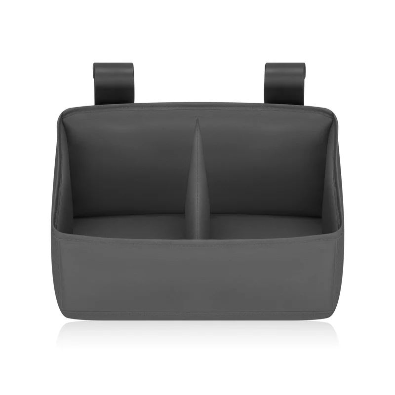 Organizator multifunctional, Lionelo, Sidepocket S, 26x12x15 cm, 2 compartimente, Universal, Constructie ranforsata, Gri