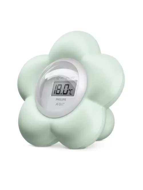Termometru digital pentru baie si camera, Philips Avent, Verde