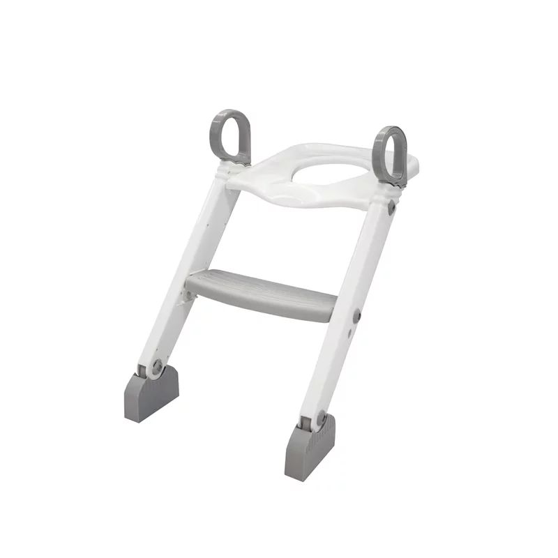 Reductor cu scarita, BabyTrold, Pentru toaleta, Sezut ergonomic, 40x40x37 cm, Alb