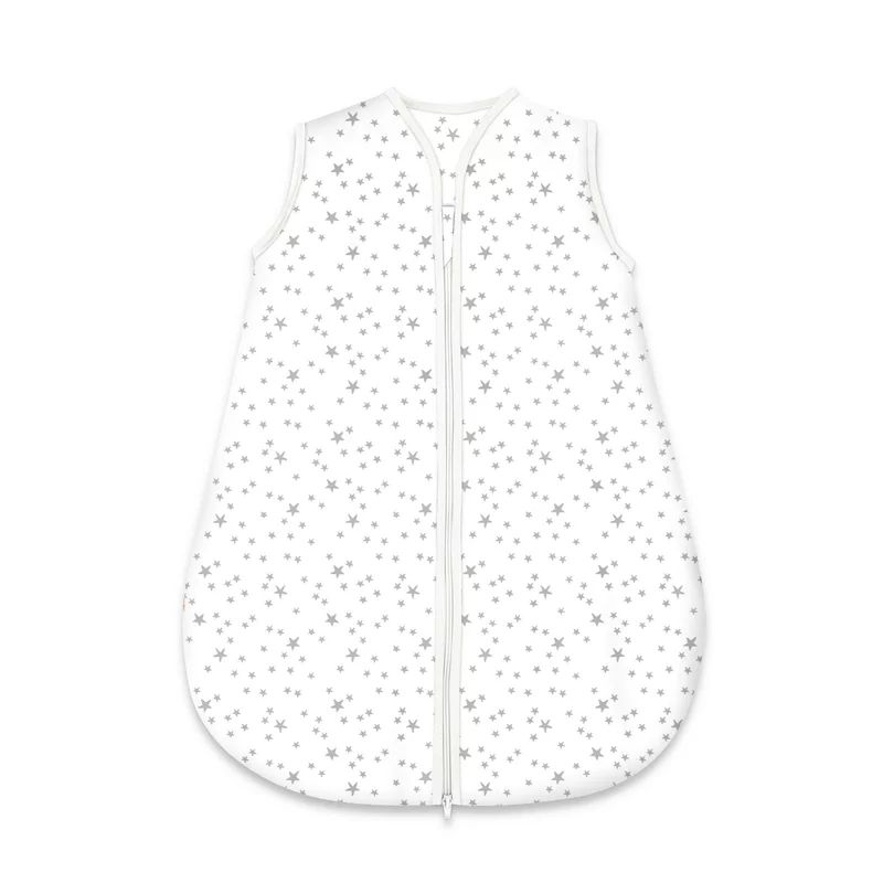 Sac de dormit, MimiNu, Pentru bebelusi, De iarna, Din bumbac certificat Oeko Tex Standard 100, Cu fermoar, 70 cm, 0 - 6 luni, 2.5 Tog, Mini Grays