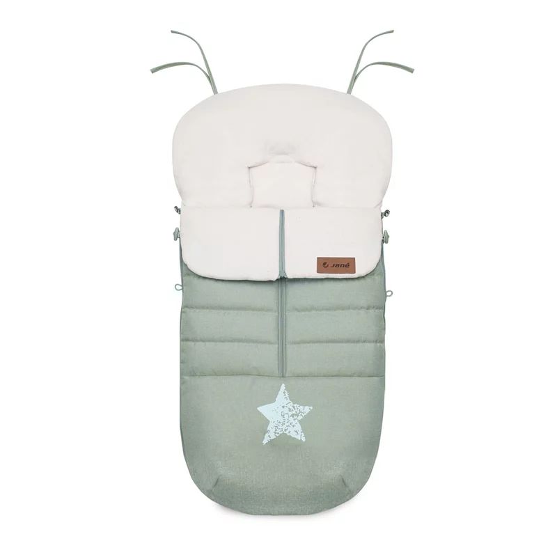Sac de iarna, Jane, Nest, Pentru carucior, Universal, 95 x 46 cm, Material interior din fleece, Forest Green