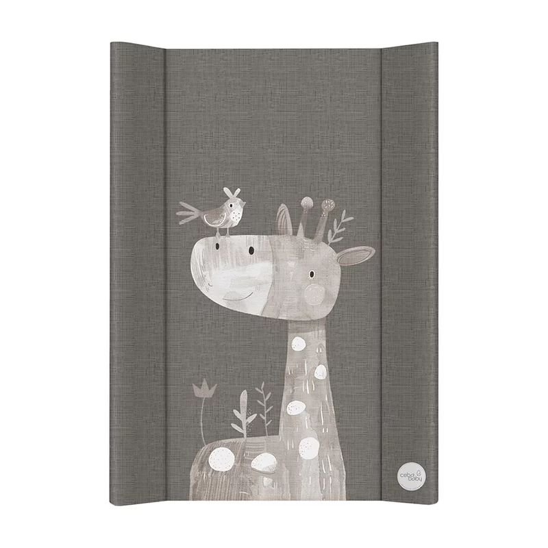 Saltea de infasat, Ceba Baby, 50x70 cm, Cu intaritura, Pentru comode, masute de infasat si patuturi, Fara BPA, 0 luni+, Friendly Giraffe