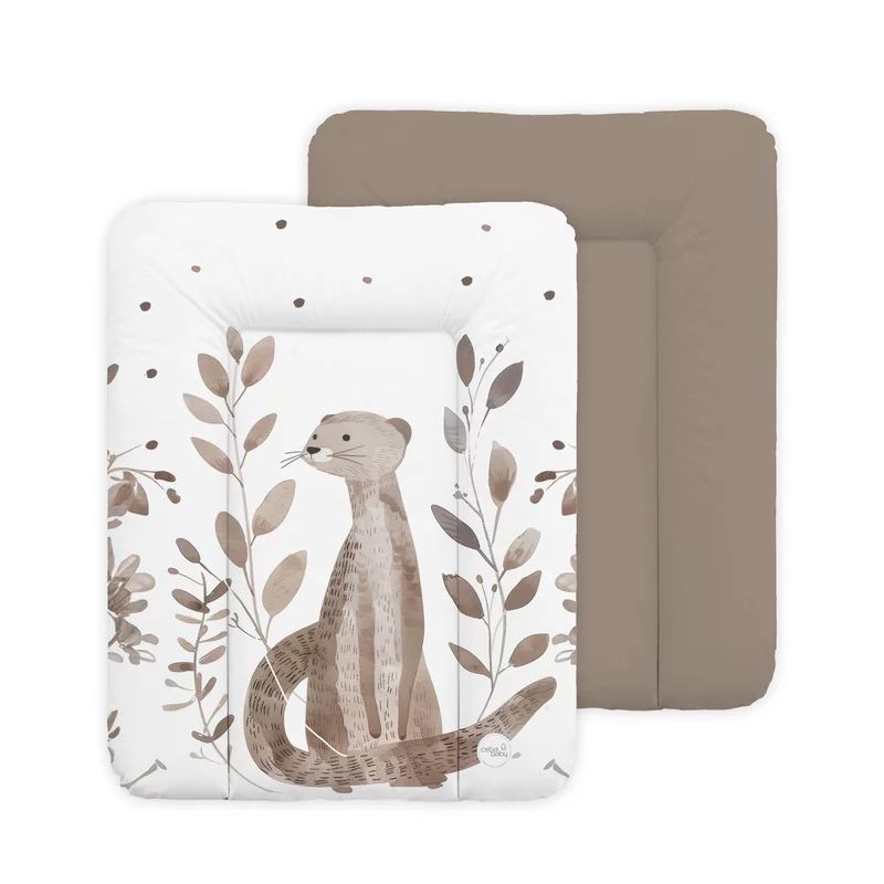 Saltea de infasat, Ceba Baby, Moale, 50x70 cm, Pentru comode si masute de infasat, Fara BPA, Impermeabila, 0 luni+, Basic Clever Otter