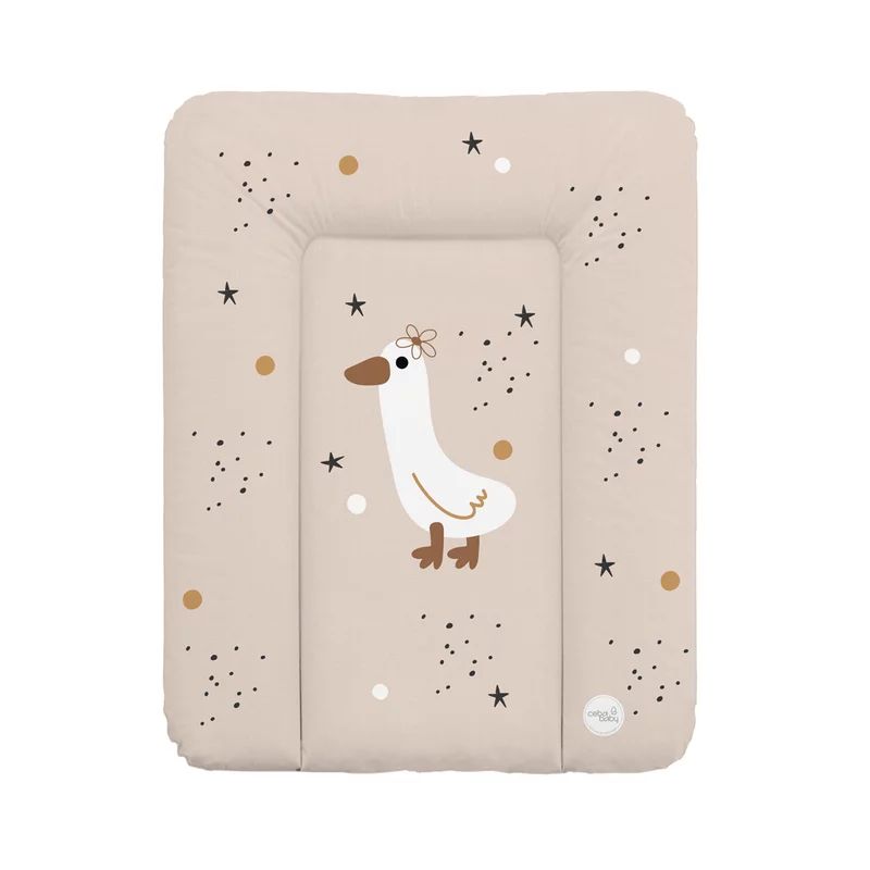 Saltea de infasat, Ceba Baby, Moale, 70 x 50 cm, Suprafata impermeabila, Pentru comode de infasat, Fara ftalati, 0 luni+, Star Duck