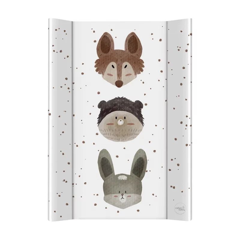 Saltea de infasat, Ceba Baby, Ultra Light, 50x70 cm, Atasabila la patut, Fara BPA, 0 luni+, Cute Animals