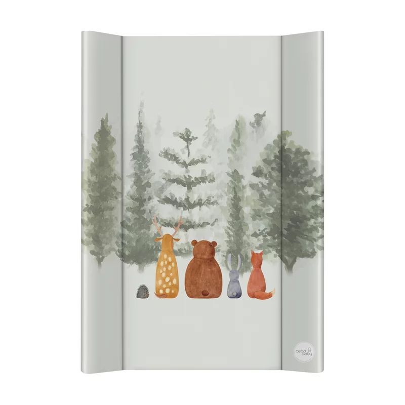 Saltea de infasat, Ceba Baby, Ultra Light, 50x70 cm, Atasabila la patut, Fara BPA, 0 luni+, Forest Companions