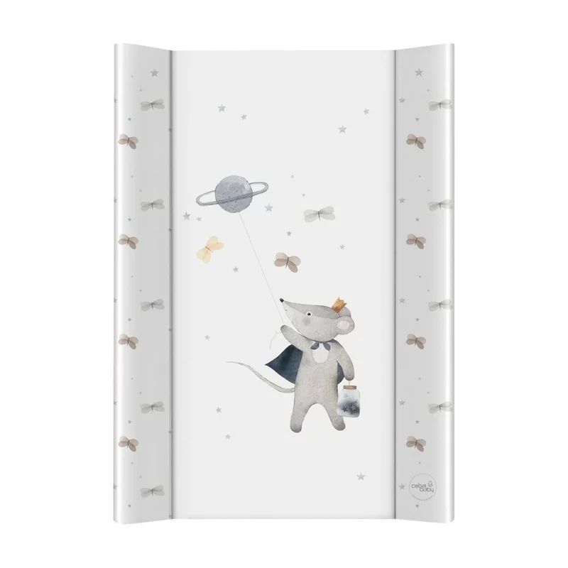 Saltea de infasat, Ceba Baby, Ultra Light, Cu Intaritura, 70x50 cm, Suprafata impermeabila, Pentru comode de infasat sau patuturi, Fara ftalati, 0 luni+, Cosmic Mouse